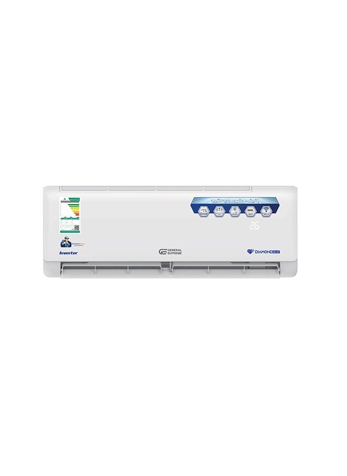 GENERAL SUPREME - General Supreme Diamond Blue Inverter Split AC 22,000 BTU, Self Cleaning, Wi-Fi, Cold - Image 1