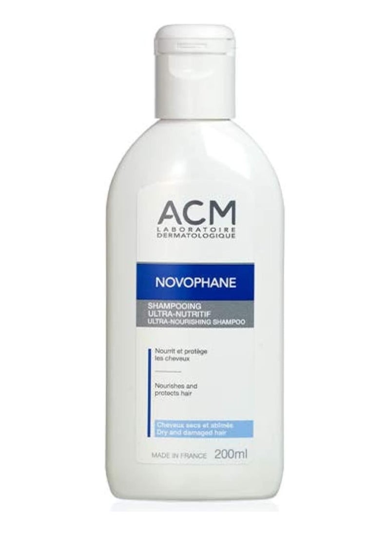 ACM ACM Novophane Ultra-Nourishing Shampoo – Dry & Damaged Hair Care, 200ml 