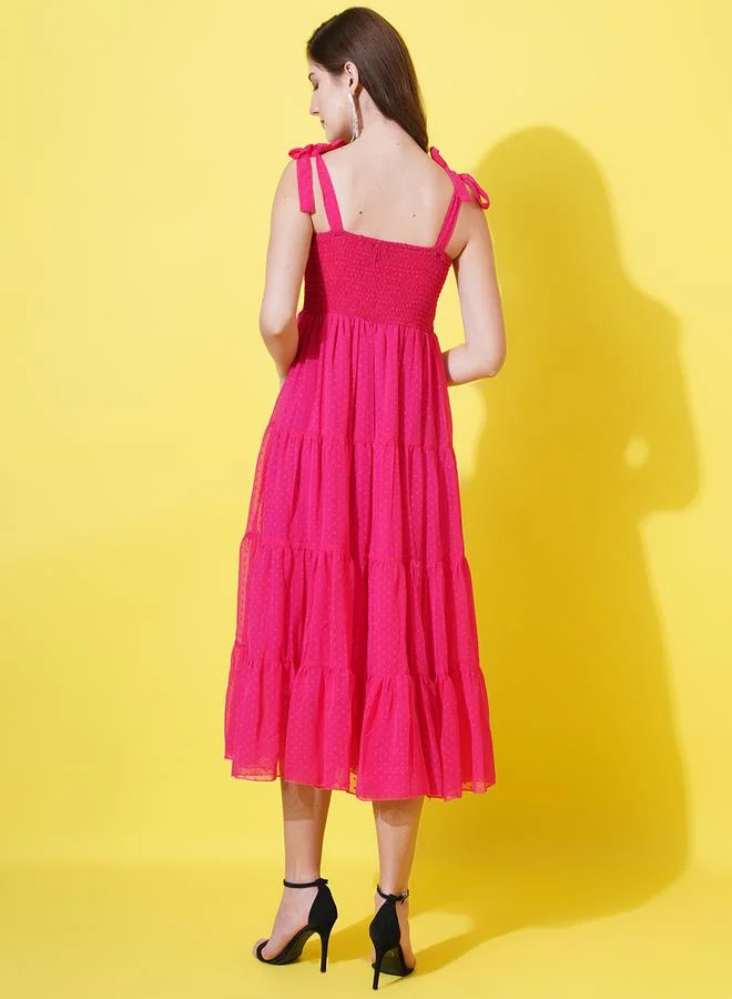 U&F Tiered Chiffon Dress