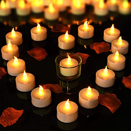 VERVENIX (Pack of 12 LED Tealight Candles, Battery Operated Flameless & Smokeless Decorative Lights for Diwali, Pooja, Christmas, Home & Party Decoration, Warm Yellow Glow - Image 5