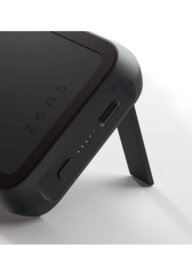 ZENS 10.000 mAh Wireless Power Bank MagSafe Compatible - Black - Image 4