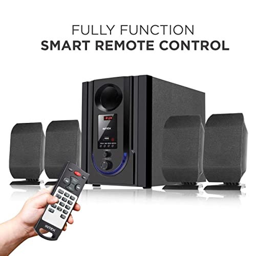 Intex IT-301 FMUB 60 Watt 4.1 Channel Wireless Bluetooth Multimedia Speaker (Black) - Image 4