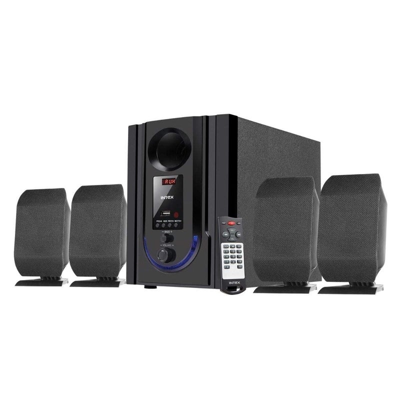Intex IT-301 FMUB 60 Watt 4.1 Channel Wireless Bluetooth Multimedia Speaker (Black) - Image 5