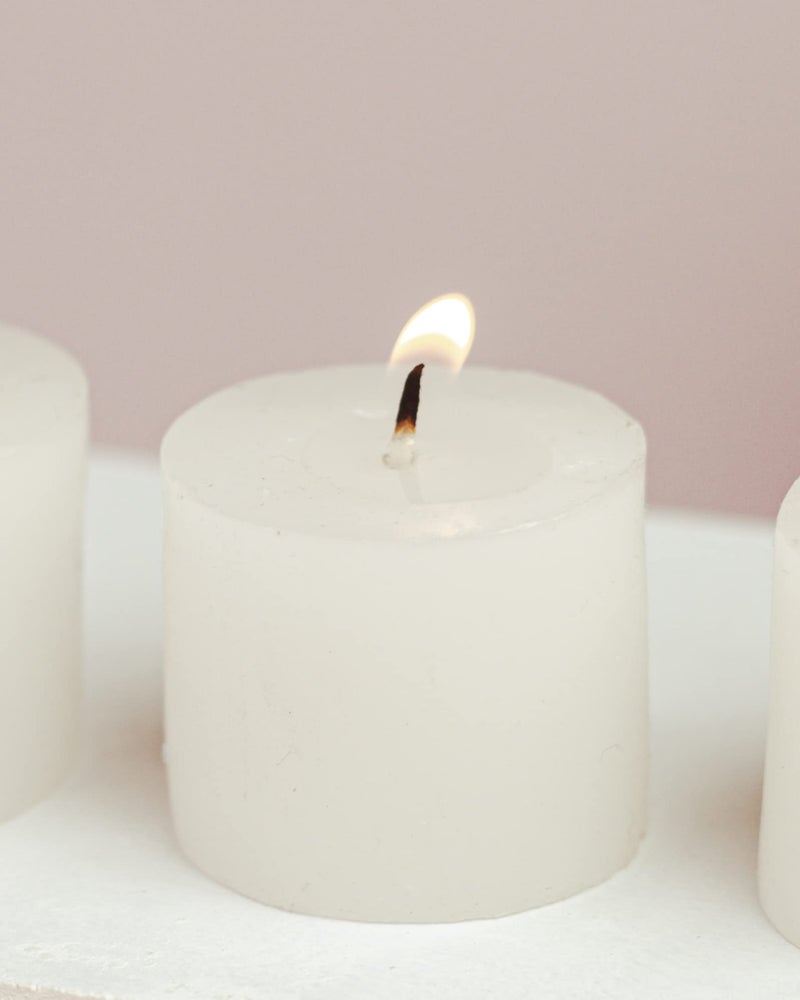 AURA DECOR AuraDecor Jasmine Scented Votive Candles Pack of 12 | Smokeless Long Burning Wax Aroma Candles (Up to 8 Hours) for Home Decor, Wedding, Spa, Meditation & Gifting - Image 3
