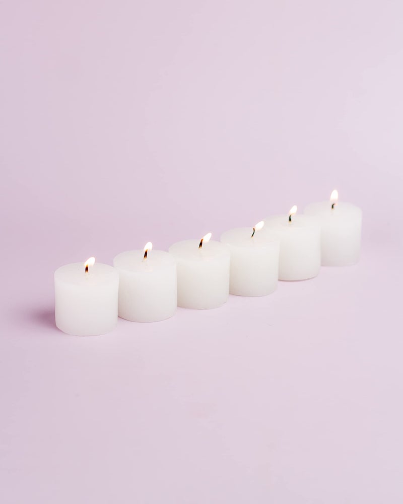 AURA DECOR AuraDecor Jasmine Scented Votive Candles Pack of 12 | Smokeless Long Burning Wax Aroma Candles (Up to 8 Hours) for Home Decor, Wedding, Spa, Meditation & Gifting - Image 5