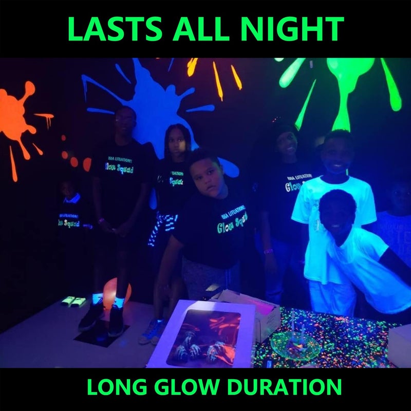 simthread خيط تطريز متلألئ في الظلام من سيمثريد، 6 ألوان، 1000 ياردة، 30WT، 100% بوليستر مع توهج يدوم طويلاً - مثالي لمهرجانات الموسيقى، الحفلات، الرقصات والمزيد - Image 2