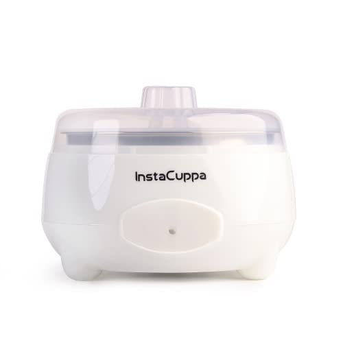 InstaCuppa Automatic Probiotic-Rich Yogurt Maker with Auto Temperature Regulation, Easy To Operate Electric Curd Maker Machine for Home, Premium 304 Stainless Steel Inner Container, 1 Liter, White - Image 1