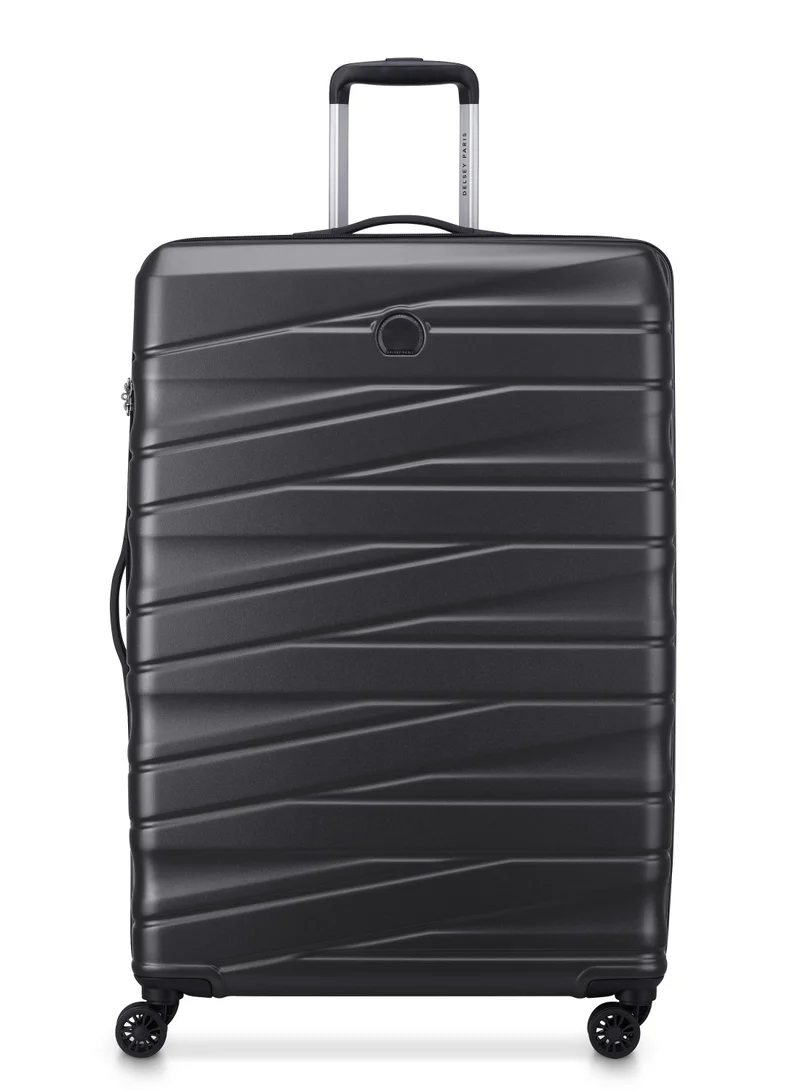 DELSEY Paris Tiphanie 82cm Hardcase 4 Double Wheel Expandable Check-In Luggage Trolley Case Grahite - 00389283101ME