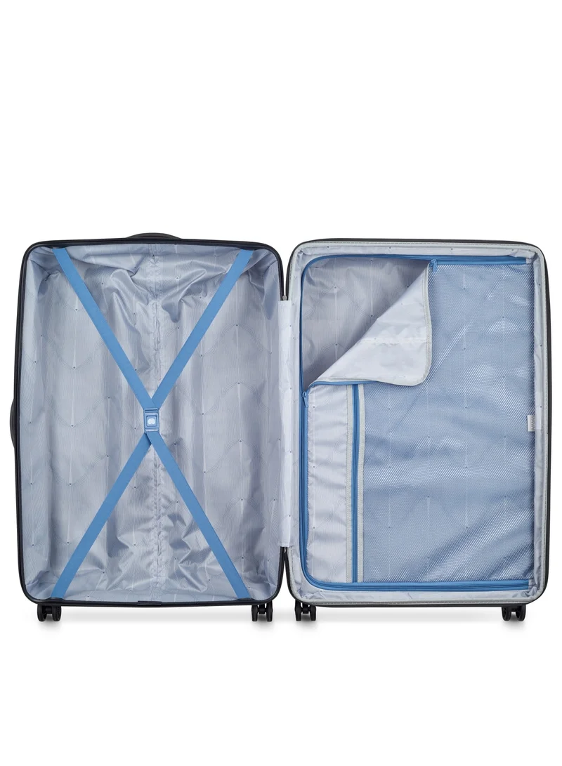DELSEY Paris Tiphanie 82cm Hardcase 4 Double Wheel Expandable Check-In Luggage Trolley Case Grahite - 00389283101ME