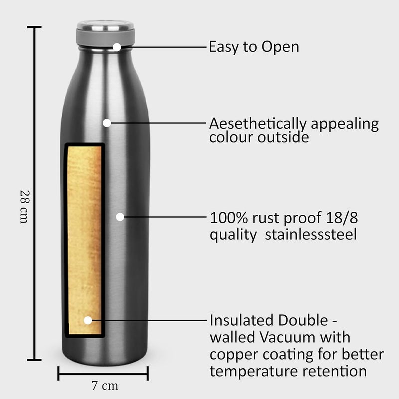 WINSKY Get Set Go Stainless Steel Vacuum Insulated Water Bottle - Image 3