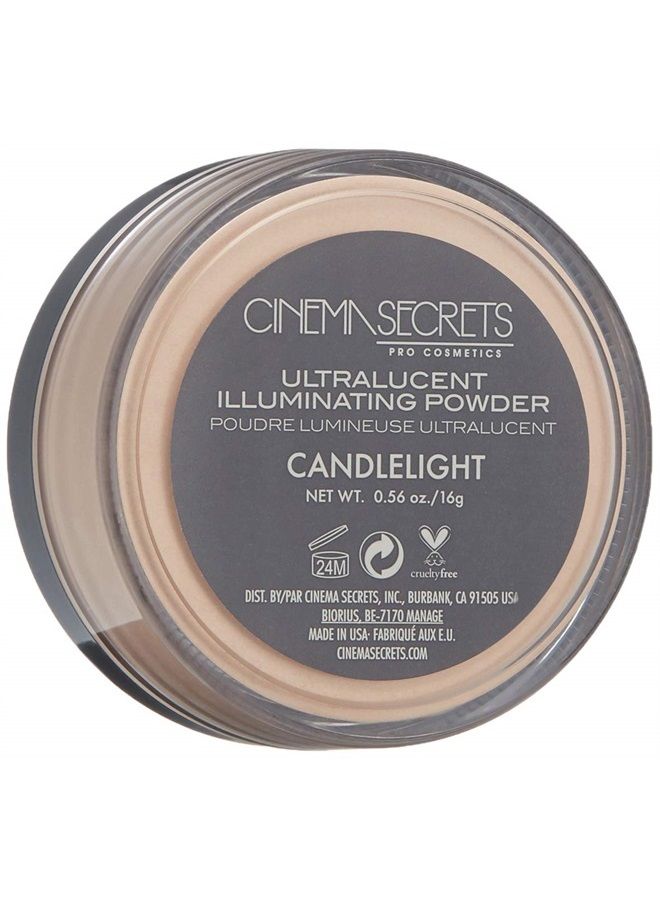 Cinema Secrets Ultralucent Illuminating Powder, Candlelight - Image 3