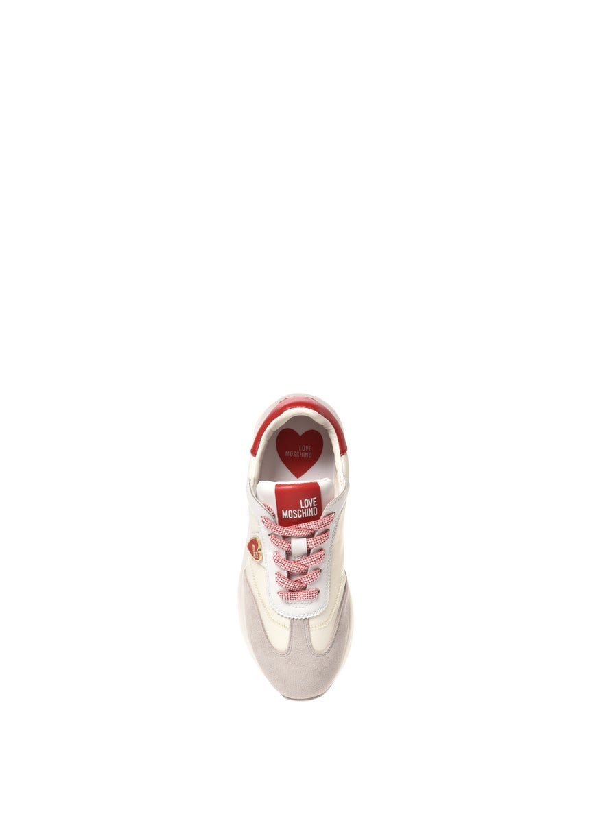 Love Moschino Lace Up Low Top Sneakers  - Image 4