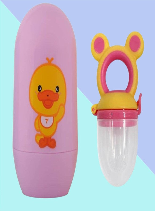 Alya The Cheeky Kidzz Baby Infant and Toddler Grooming Nail Cutter Kit with Scissors/Baby Nail Clipper Safety Cutter & Manicure Pedicure Care Kit & Baby & Soft Silicone Fresh Fruit Food Nibbler (Design 1) - Image 1