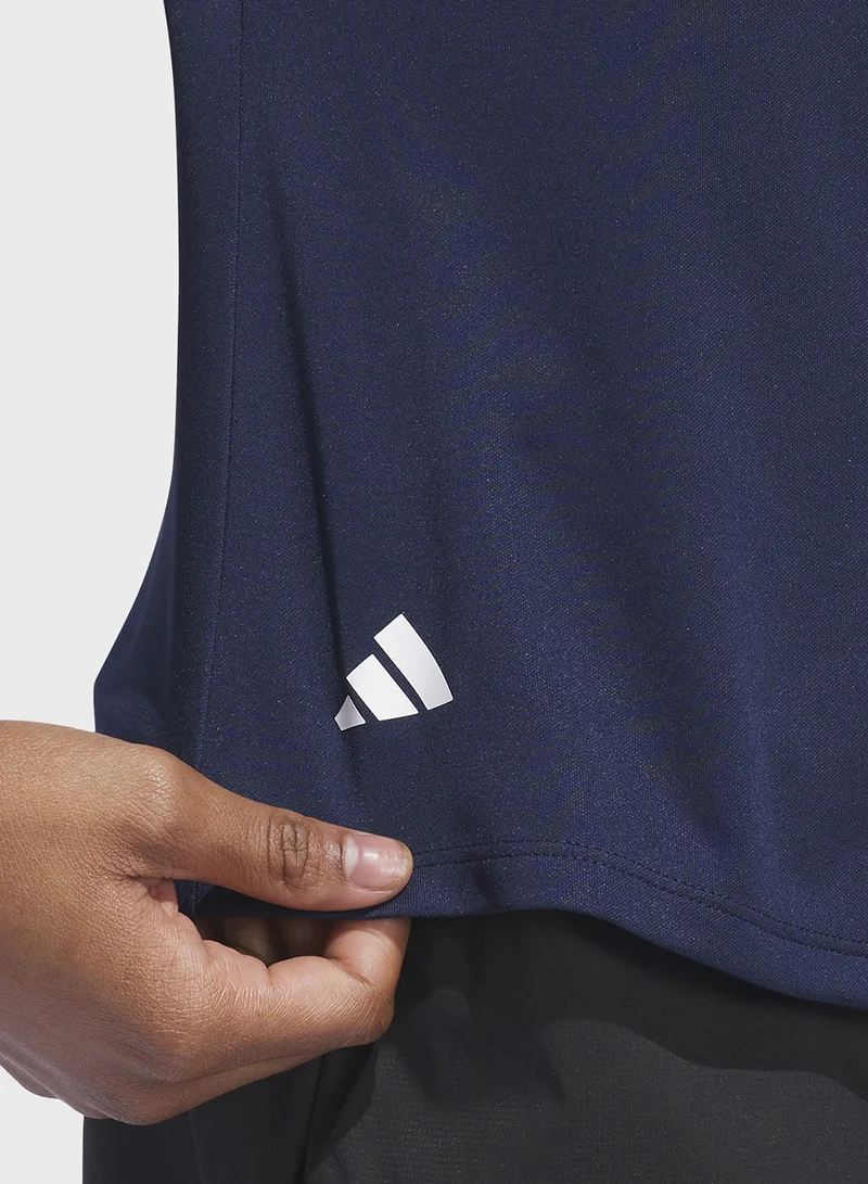 Adidas Blue Performance Solid Polo for Women | Best Price UAE