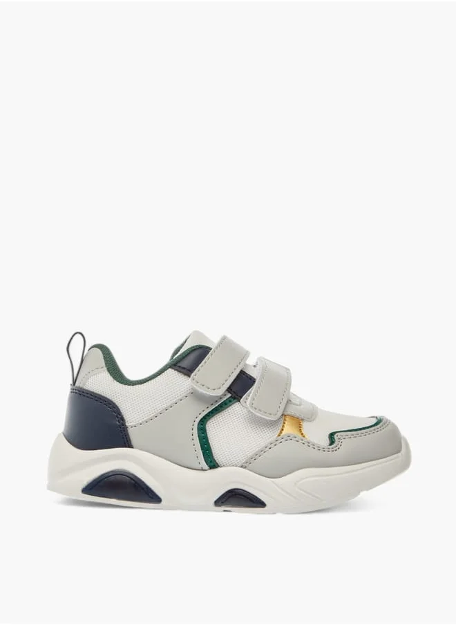 LBL by Shoexpress Boys Panelled Sneakers With Hook And Loop Closure