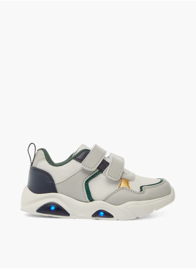 LBL by Shoexpress Boys Panelled Sneakers With Hook And Loop Closure