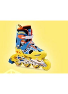 Cougar Roller Skate Shoe Cougar Model 835LSG For Adult Adjustable Roller Skates with 4 Illuminating Pu Wheels, Outdoors and Indoors Roller Blades for Boys Girls Beginners Color : yellow L (38-41)  - Image 1