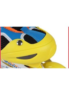 Cougar Roller Skate Shoe Cougar Model 835LSG For Adult Adjustable Roller Skates with 4 Illuminating Pu Wheels, Outdoors and Indoors Roller Blades for Boys Girls Beginners Color : yellow L (38-41)  - Image 3