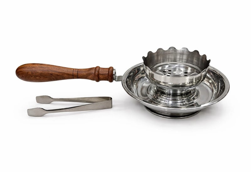 Radin Incense Bakhoor Burner with Wooden Handle & Safety Tong  High Quality Steel - Image 2