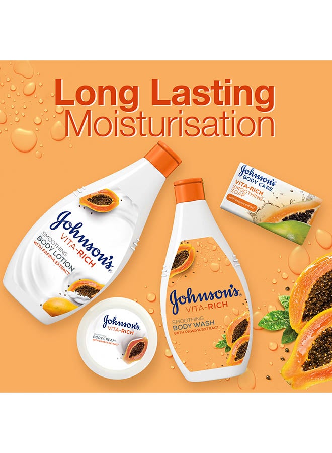 Johnson's Body Lotion Vita-Rich Smoothing With Papaya Extract 400ml - Image 2