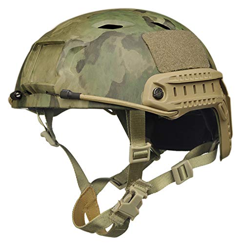 LOOGU Fast BJ Base Jump Tactical Helmet for Airsoft with 12-in-1 Headwear - Image 1