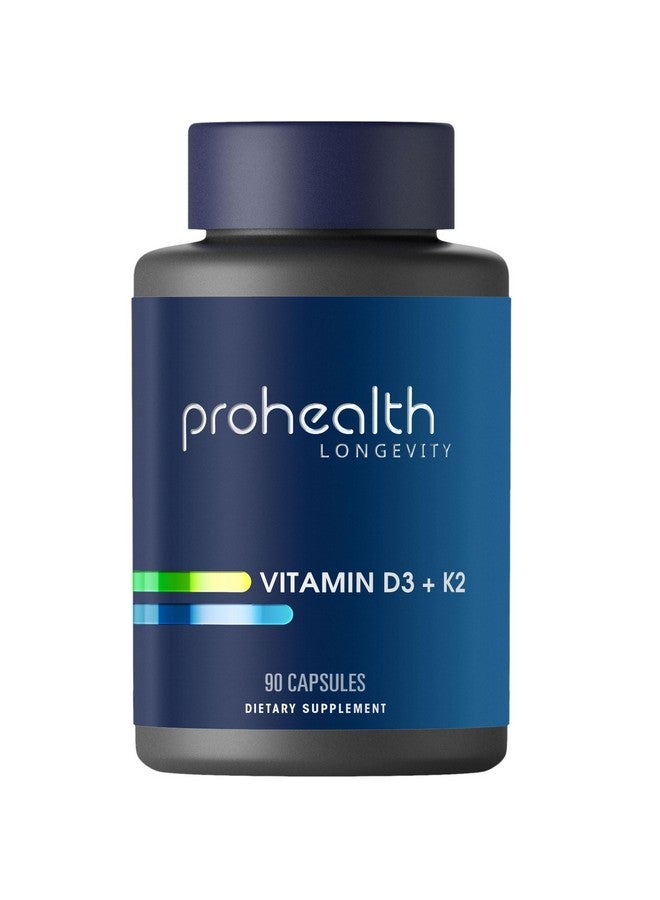 ProHealth Vitamin D3 + K2 - The Power of Vitamin D3 and K2 Combined - 90 Capsules - Image 1