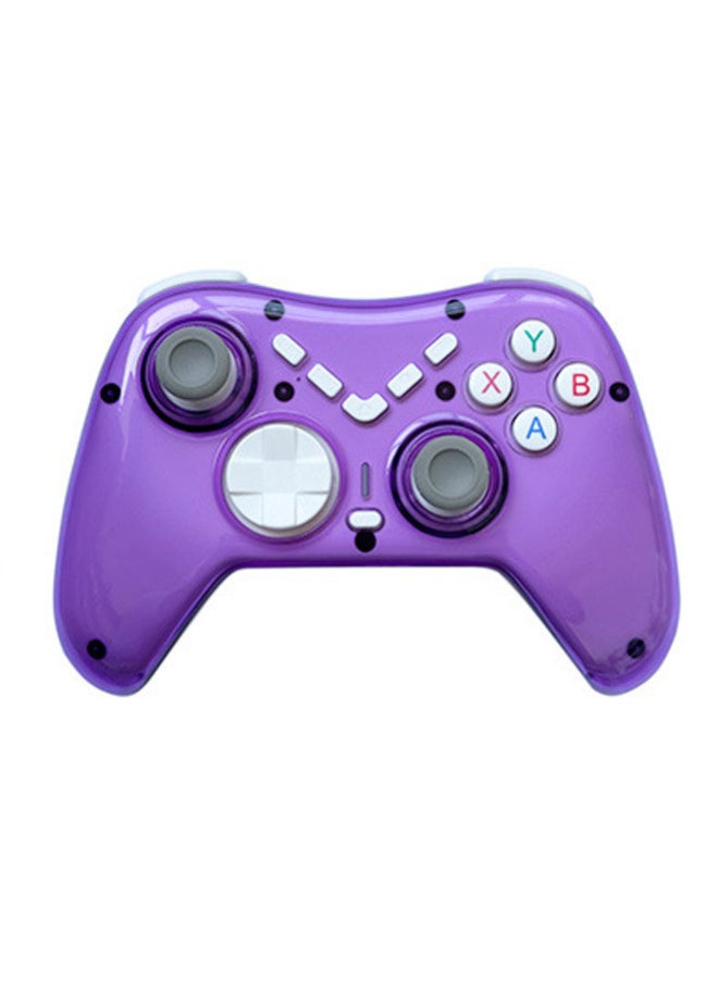 Generic X6 Wireless Bluetooth Game Handle Macro Programming Vibration SwitchP4 Android IOS Computer Steam Handle-Product Color:Purple Tape Packaging  - Image 1