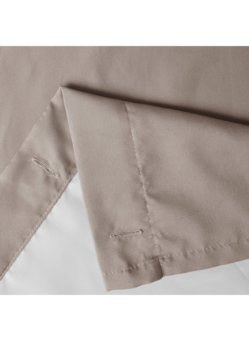 Comfort Spaces Comfort Spaces Cavoy Bathroom Pintuck Shower Tufted Ruffle Pattern Modern Elegant Microfiber Fabric Bath Curtains  72""x72""  Taupe CS70-0100  - Image 4