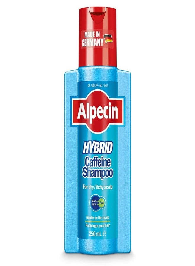 Alpecin Hybrid Caffeine Shampoo for Men with Dry, Itchy, Sensitive Scalps Moisturizes Thinning Hair Natural Hair Growth, 8.45 fl. oz. - Image 1
