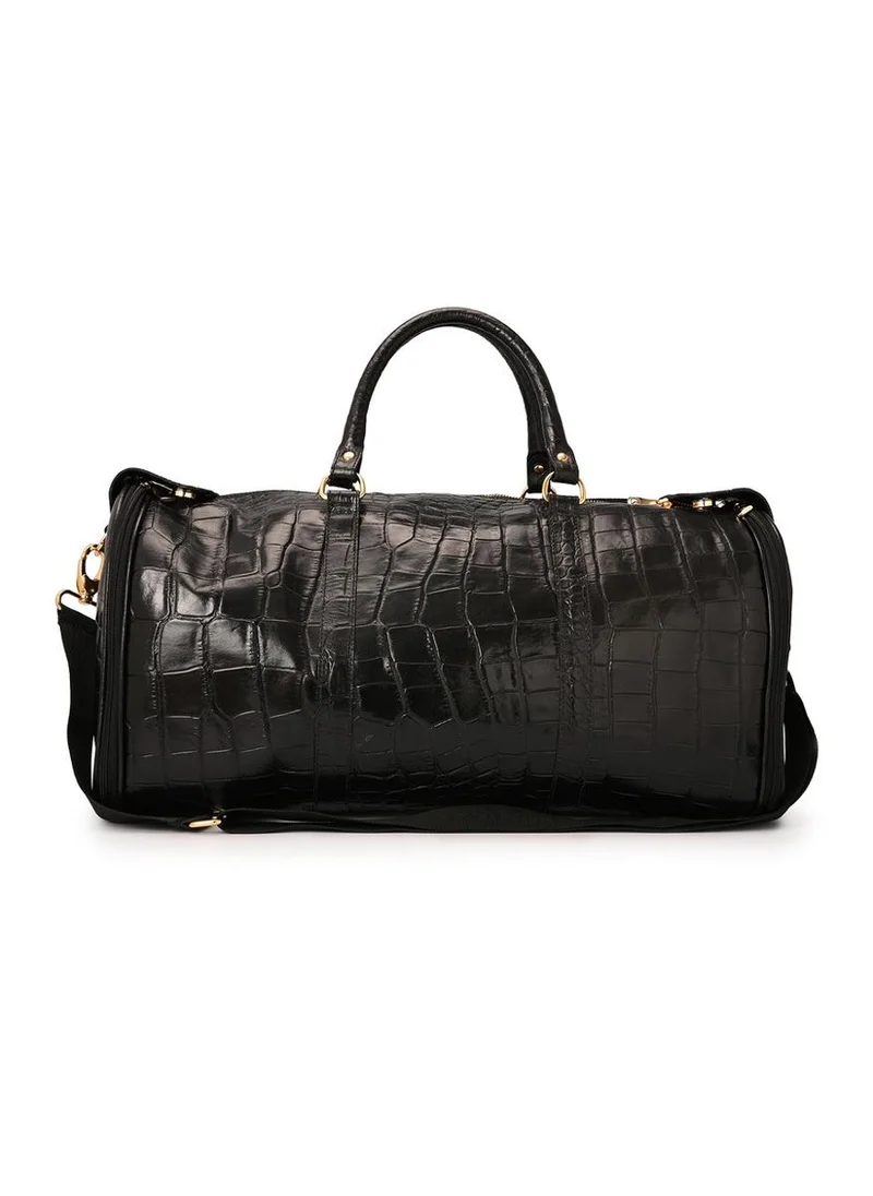 Carmen Steffens  Black Croco Leather Handbag for Women | Best Price UAE