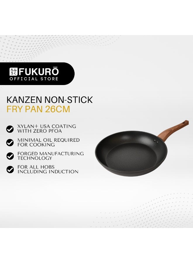 Fukuro Kanzen Forged Non-Stick Fry Pan - 26cm - Image 2
