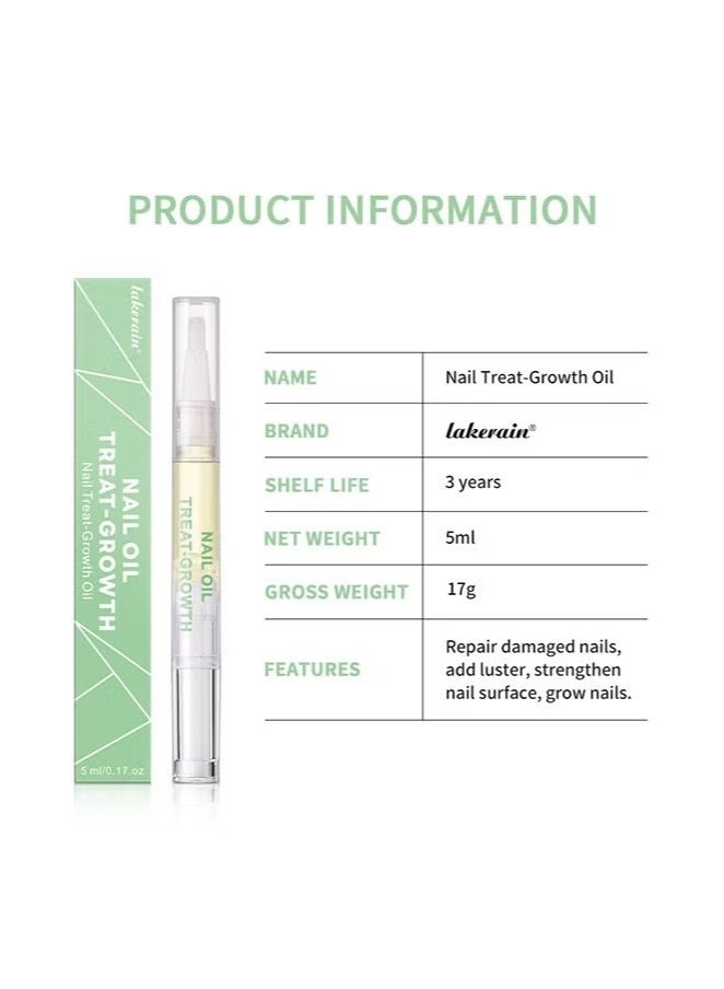 lakerain Nail Care Solution, Nail Oil Treat Growth-Cuticle Oil Strengthens Nail Cuticles Removes Moisturizes and Nourishes, 5 ml - Image 3