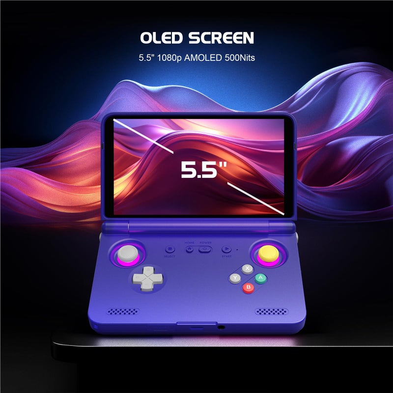 Retroid Pocket Flip 2 Retro Game Console  5.5"" Amoled 1080P Display  Hall Effect Sticks  5000Mah Battery  Portable Android Handheld (16Bit Us) - Image 2