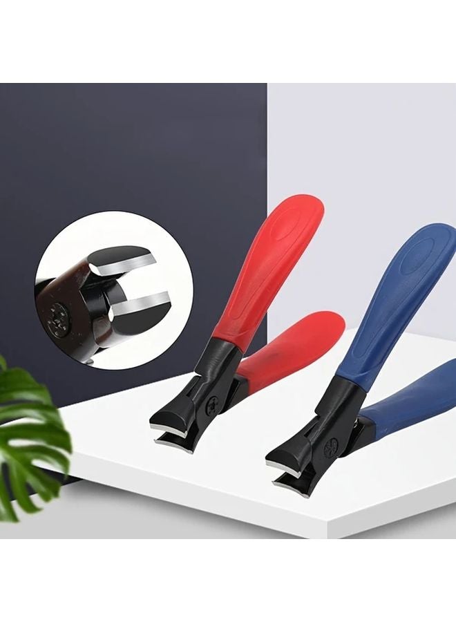 مقص أظافر القدم الأزرق الثقيل لمقاس الأظافر السميكة والصعبة، مع قبضة مريحة وحواف حادة ومتينة لأدوات العناية بالقدم - Image 4