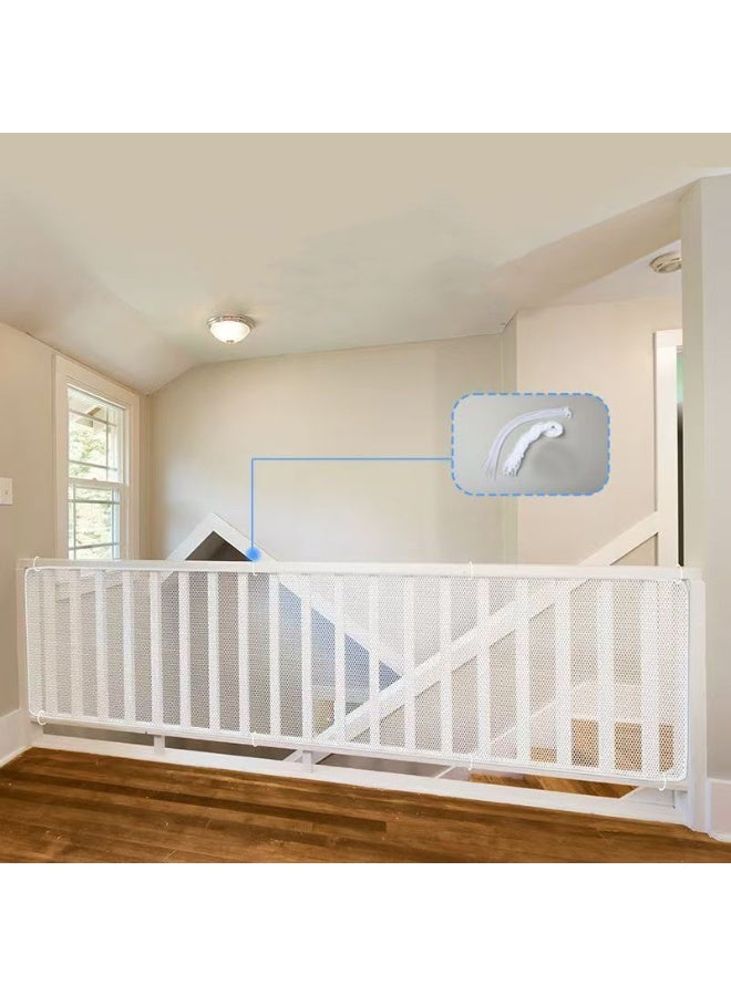 Baby Safety Stair Railing Net,Stair Protection Safe Rail Indoor,Toddlers Safety Netting, Stair Mesh for Children,3m x 78cm - Image 1