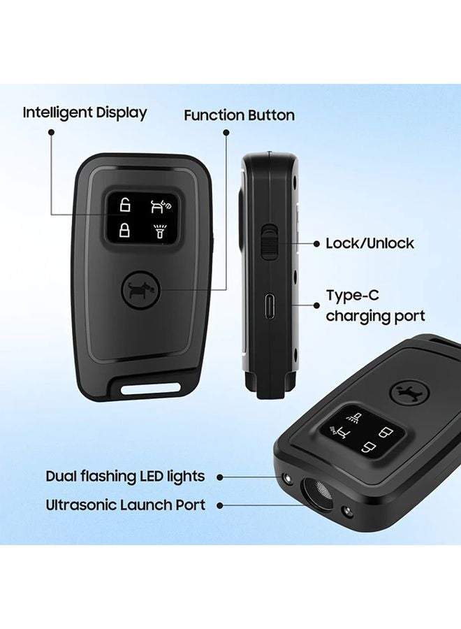 Black Dog Repellent Device with Soundwave Technology Motion Flashing Barking Control - Image 5