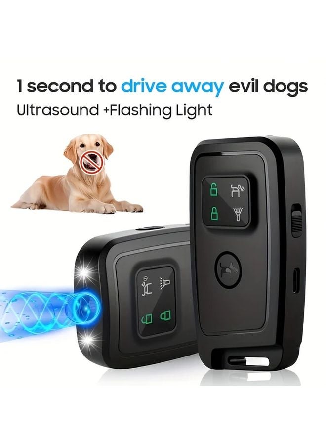Black Dog Repellent Device with Soundwave Technology Motion Flashing Barking Control - Image 2