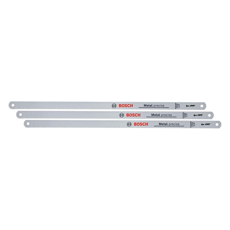 BOSCH 300Mm Hacksaw Blades 24Tpi (3-Piece) Durable, Precise, And Versatile For Clean Cuts In Metal, Plastic, Wood, And Composites - Image 1