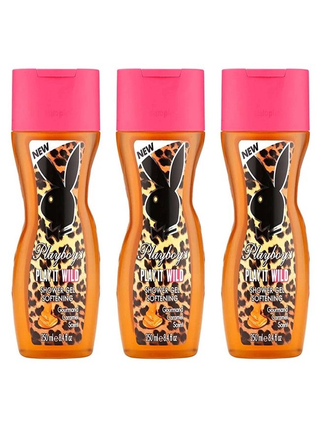 Playboy Play It Wild Shower Gel - For Women (750 ml, Pack of 3) - Image 2