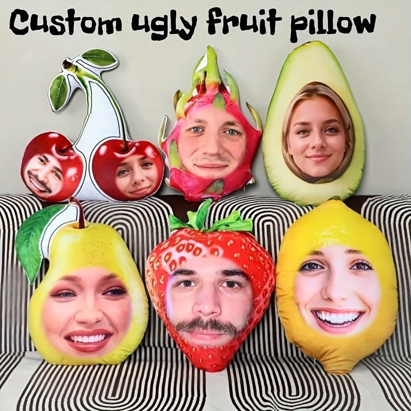 Lemon Fruit Avatar Pillow 30cm Decorative Cushion Custom Photo Gift - Image 1