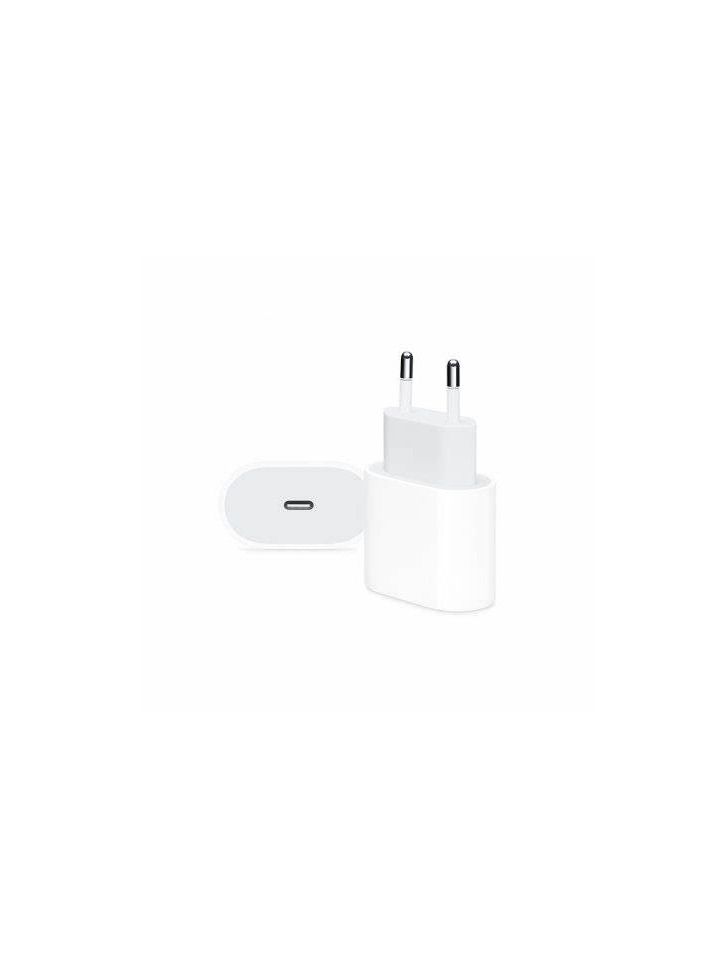 20W USB C Dual Plug Power Adapter White