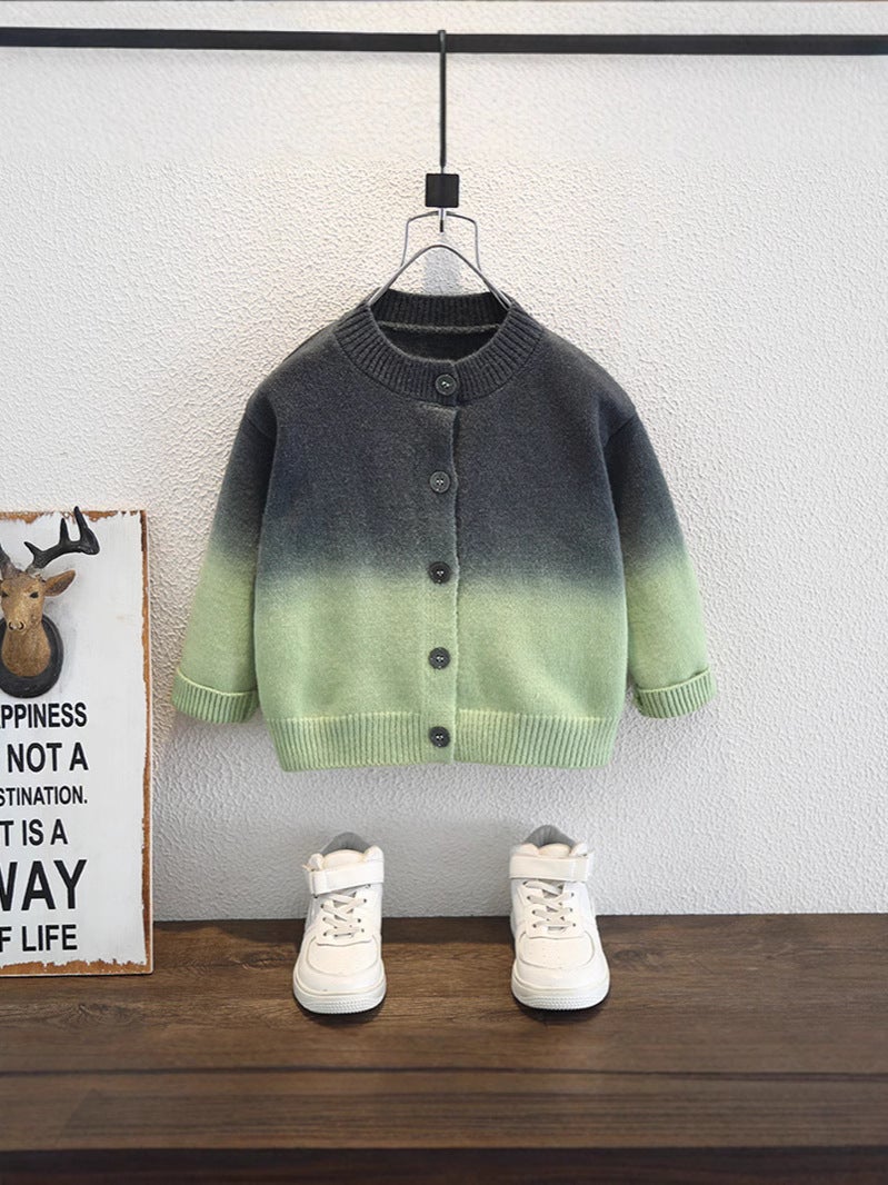 Boys' Spring Sweater Cardigan Coat Children'S Knitted Cardigan Baby Jacket Fashionable Tide - Image 2