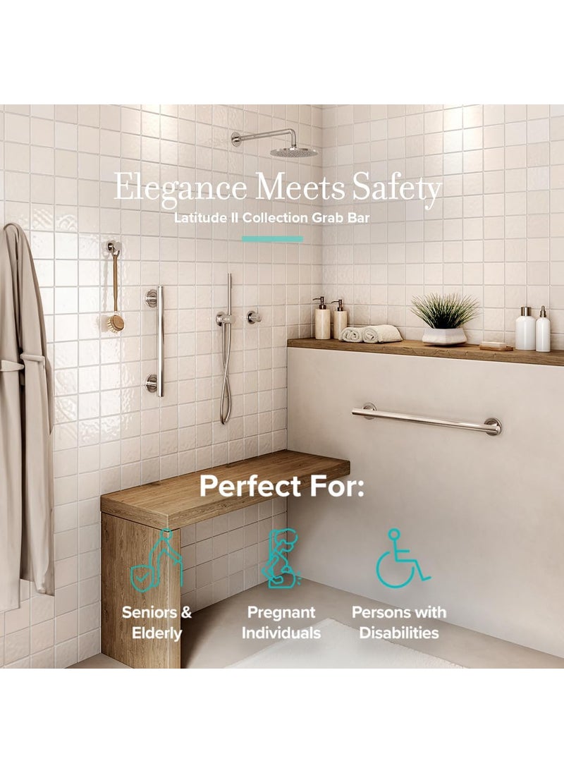 gatco Gatco 853 Latitude II 18Inch Grab Bar Stainless Steel  - Image 4