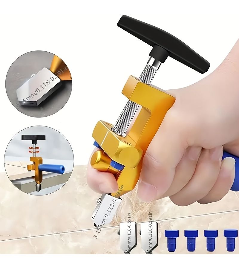 Glass And Tile Cutter 2 In 1 One Set Precision Cutting Tool Durable Metal Alloy Blade For Diy And Pro Projects - Image 1