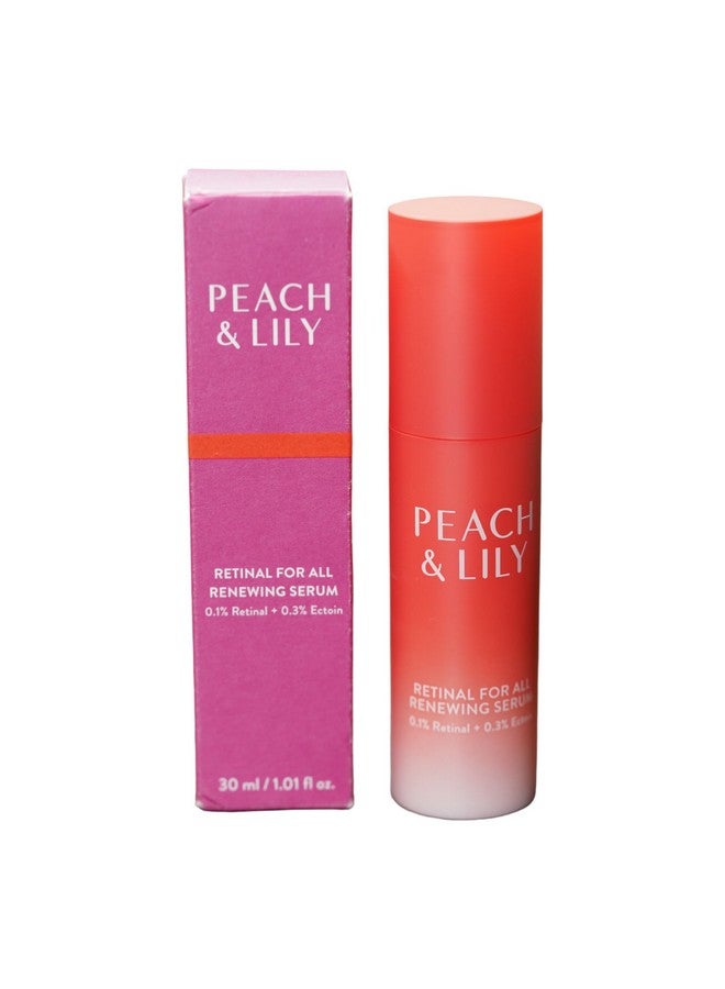 PEACH & LILY Retinal For All Renewing Serum Reduce Fine Lines Works To Smooth Lift Firm Brighten 0.1% Retinal & 0.3% Ectoin 30Ml / 1.01 Fl Oz. - Image 1