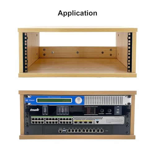 FMUSER 4U Rack Rails with M6 Rack Mount Screws and Cage Nuts Set for DIY Server and Network Switch Racks - Image 4