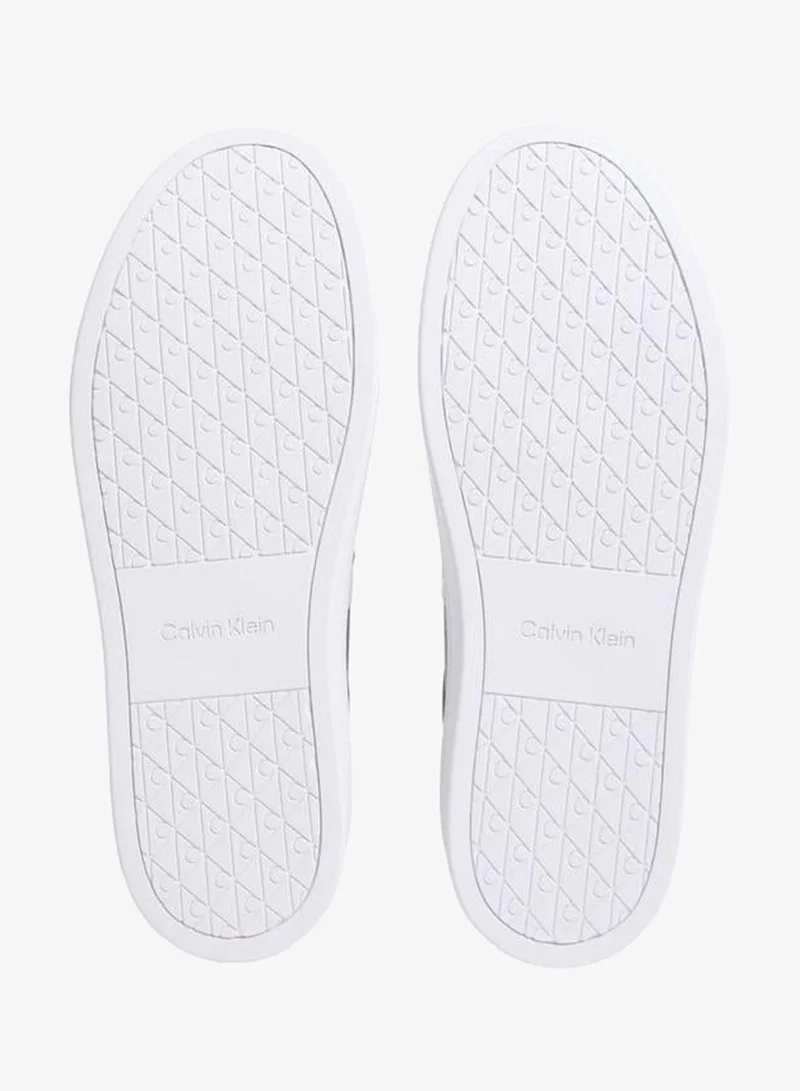 Calvin Klein Ck Black CK Baseline - Leather Signature Logo Trainers for Men | Best Price UAE