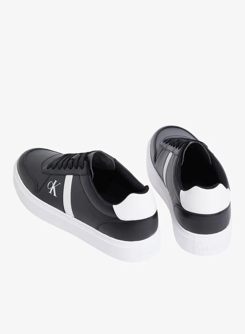 Calvin Klein Ck Black CK Baseline - Leather Signature Logo Trainers for Men | Best Price UAE