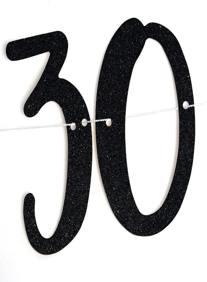 فيستيكو لافتة "Festiko®Glitter Stepping into 30" - لافتة زينة عيد الميلاد الثلاثين - هدية عيد الميلاد الثلاثين - تهانينا على مرور 30 عامًا - مستلزمات تزيين حفلات عيد الميلاد الثلاثين - Image 3