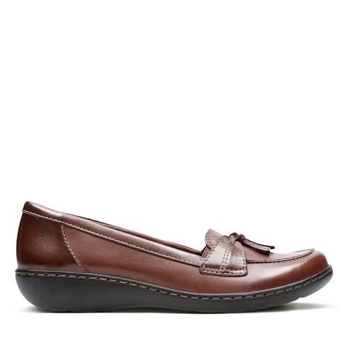 Clarks Women's Ashland Bubble Slip-On Loafer, Brown/Black, 8 - Image 2